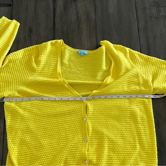 Draper James RSVP Sunny Yellow Cardigan - Size 2X - Picture 10 of 15